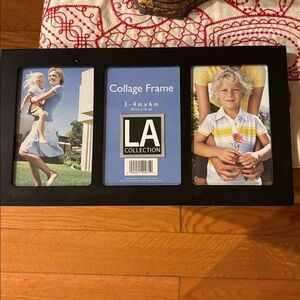 Black Collage Picture Frame holds 3 photos